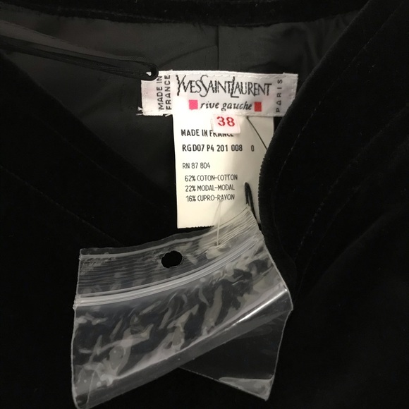 Yves Saint Laurent velvet A-line skirt - Picture 6 of 7